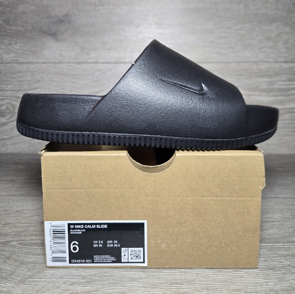 Nike Shoes - Nike Calm Slide Black Womens Size 6 (Fits Youth 5) DX4816-001 New Authentic